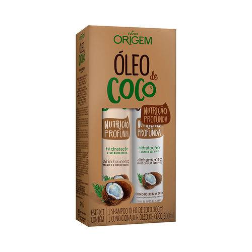 Kit Óleo de Coco Origem Nazca - Shampoo + Condicionador 300Ml