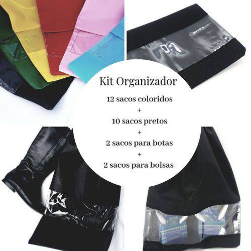 Kit Organizador para Casa Completo Sacos Organizadores