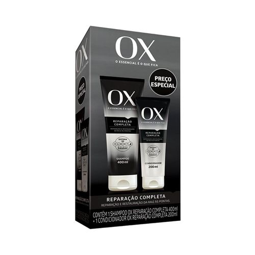 Kit Ox Reparacao Completa Shampoo 400ml + Condicionador 200ml
