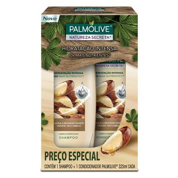 Kit Palmolive Natureza Secreta Castanha Promo 1 Shampoo 325ml + 1 Condicionador 325ml C/ Desconto