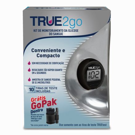 Kit para Controle de Glicemia True2go Preto
