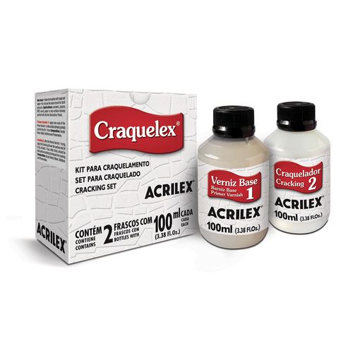 Kit para Craquelamento Craquelex 100ml - Acrilex 901153