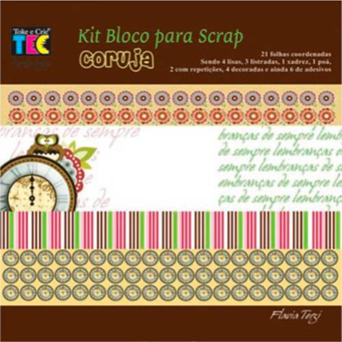 Kit para Scrapbook Mini II Coruja - TEC