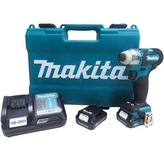Kit Parafusadeira de Impacto a Bateria + Maleta, Baterias e Carregador - TD111DWYE - Makita - Bivolt