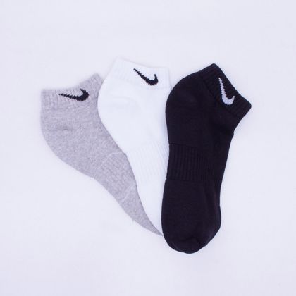 Kit 3 Pares Meias Nike Cushi Low Único