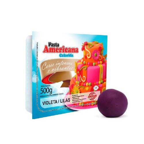 Kit Pasta Americana Colorida 500g Arcolor Violeta /Lilás -06