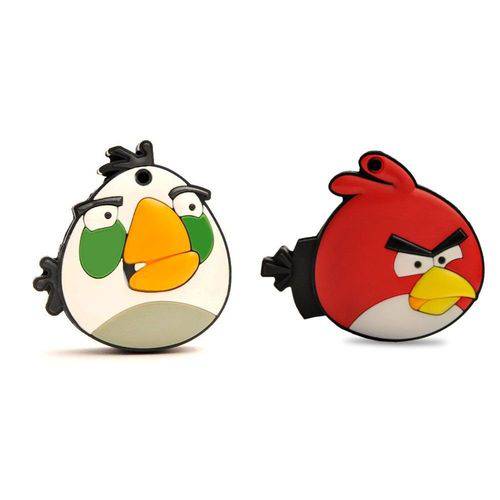 Kit Pen Drive Angry Birds Vermelho + Branco