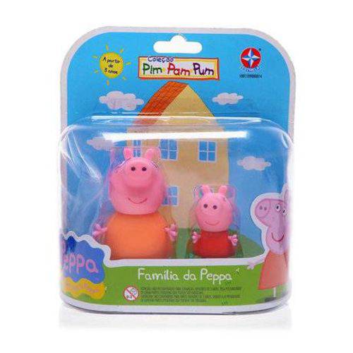 Kit Peppa Pig Estrela - Papai, Mamãe, George e Peppa Pig