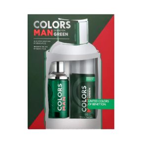 Kit Perfume Colors Green Masculino Eau de Toilette 100ml + Desodorante 150ml Único