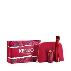 Kit Perfume Flower By Kenzo L'Elixir Feminino Eau de Parfum 50ml + Body Milk 50ml + Nécessaire Único