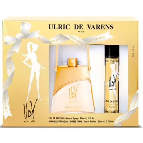 Kit Perfume Gold-issime Ulric de Varens Edp Feminino e Purse Spray