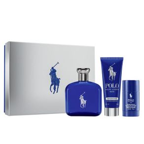 Kit Perfume Polo Blue Eau de Toilette 125ml + Shower Gel 100ml + Desodorante Corporal Ralph Lauren Polo Blue