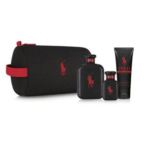 Kit Perfume Polo Red Extreme Masculino Eau de Parfum 125ml e 40ml + Shower Gel 100ml + Nécessaire Único
