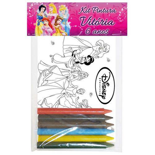 Kit Pintura Princesas Disney com 10 Unds