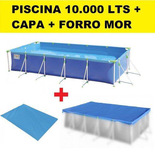 Kit Piscina 10.000 Litros Estrutural + Capa + Forro