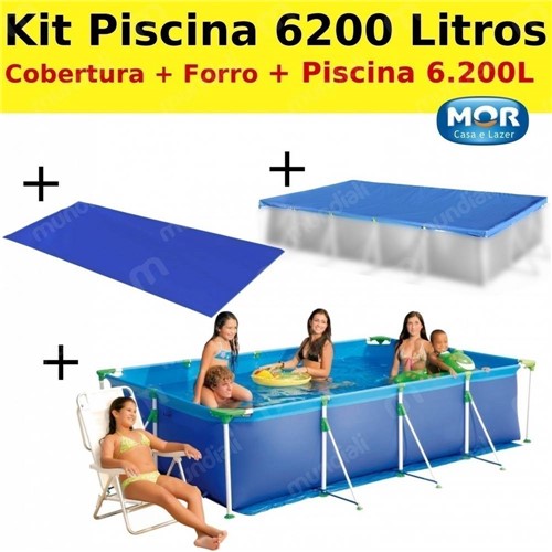 Kit Piscina 6200 Litros Premium (Capaforropiscina)