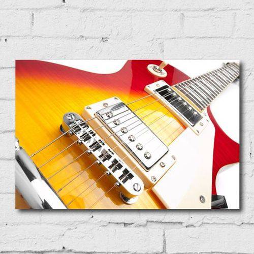 Kit Placa Decorativa MDF Guitarra 4 Unidades
