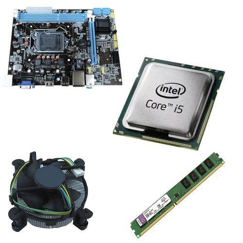 Kit Placa Mãe BRPC 1155 + Processador Intel Core I5 3570 3,4GHZ + 4GB Ram Kingston