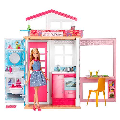 Kit Playset e Bonecas - Barbie Real e Sua Casa com Ken Fashionista - Cacto - Mattel
