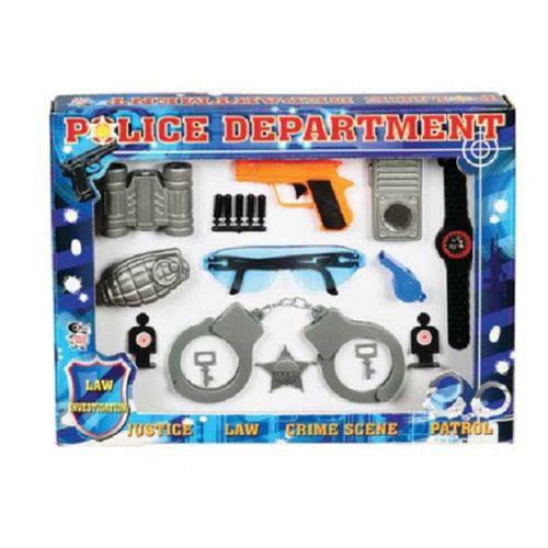 Kit Policial e Detetive Infantil Brinquedo Conjunto com 12 Peças