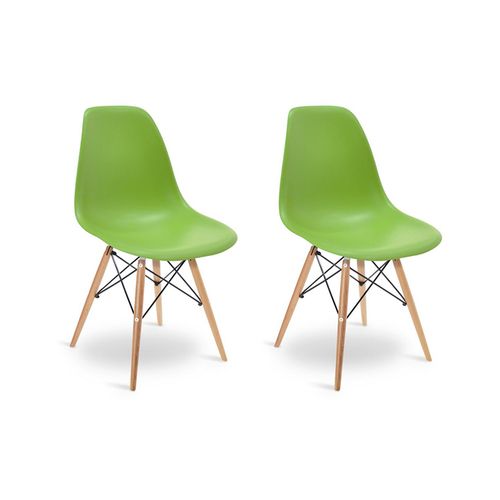 Kit Promocional 02 Cadeiras Eames DSW Verde Verde