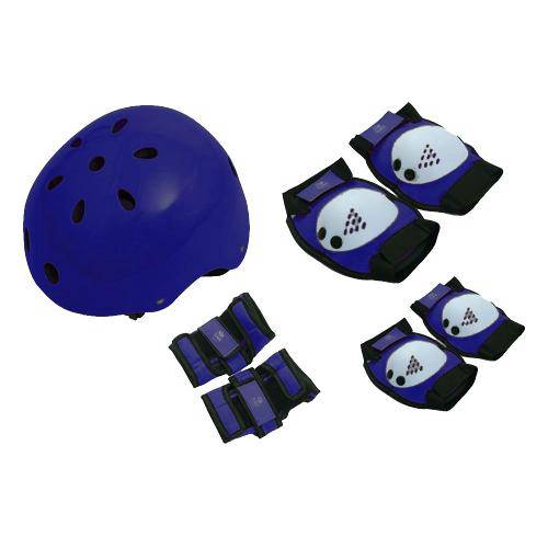 Kit Proteção com Capacete Eps Bel Sports Azul (P)