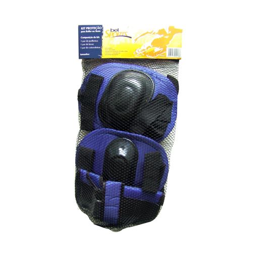 Kit Proteção para Roller ou Skate G Azul - Bel Sports