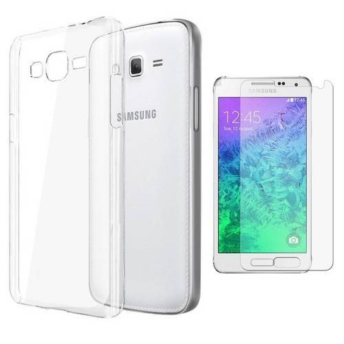 Kit Proteção Samsung Galaxy Gran Prime G530 Capa em Tpu e Película de Vidro Temperado