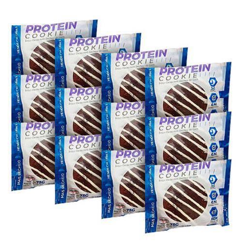Kit Protein Cookie (kit C/12 Cookies Cacau com Recheio de Coco) - Protein Tech