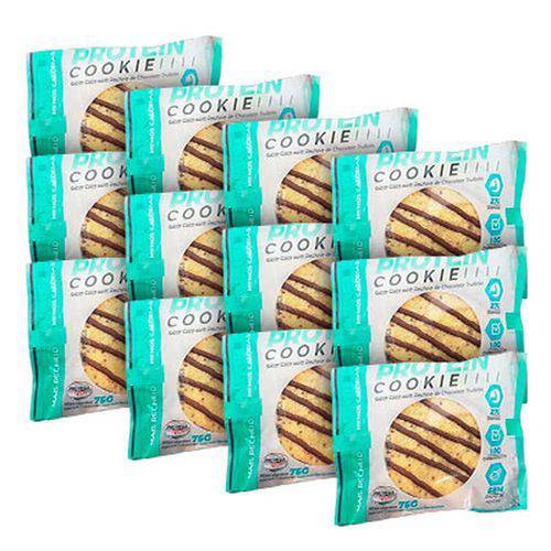 Kit Protein Cookie (kit C/12 Cookies Coco Recheado Chocolate Trufado) - Protein Tech