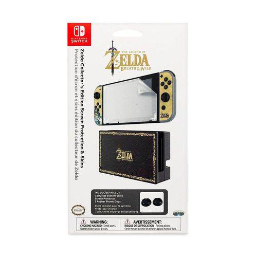 Kit Protetor de Tela e Skins PDP (Zelda Collector's Edition) - Switch