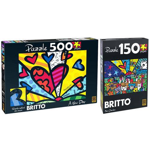 Kit Quebra-cabeças Romero Britto - Grow