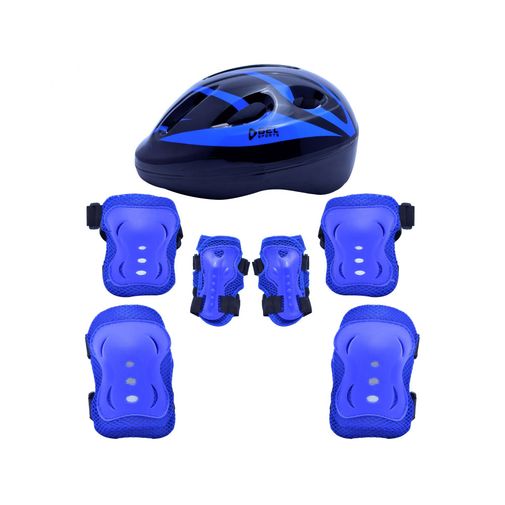 Kit Radical de Proteção com Capacete - M Azul - Bel Sports