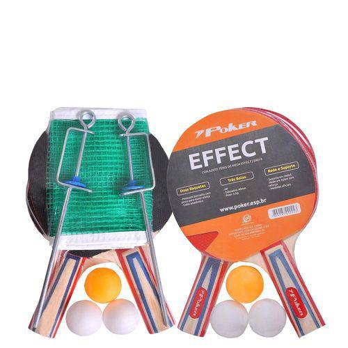 Kit Raquete Tenis de Mesa Effect Sort