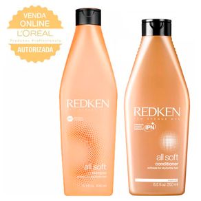 Kit Redken All Soft (Shampoo e Condicionador) Conjunto