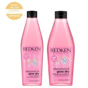 Kit Redken Diamond Oil Glow Dry (Shampoo e Condicionador) Conjunto