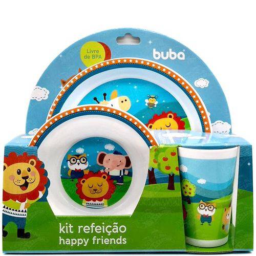 Kit Refeição Happy Friends 7532 - Buba Toys