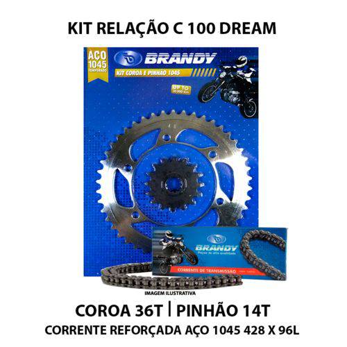 Kit Relação Brandy Honda C100 Dream
