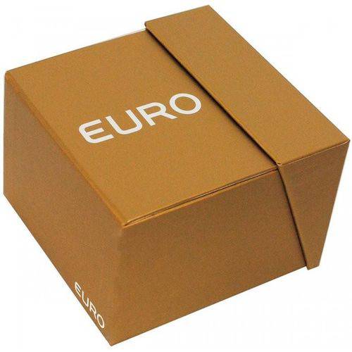 Kit Relógio Euro Turquesa Prata Eu2033aj/k3k