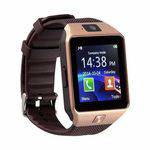 Kit Relógio Smartwatch DZ09 + Fone Bluetooth - Original Touch Bluetooth Gear Chip - Dourada