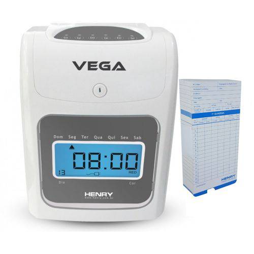 Kit - Relógio Vega + Chapeira 15 Lugares + 150 Cartões