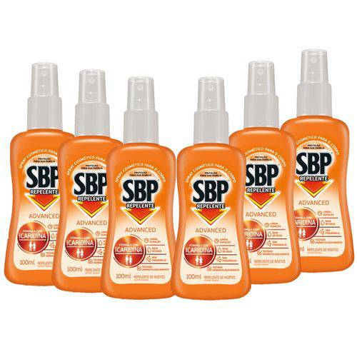 Kit Repelente SBP Advanced Spray - 100ml com 6