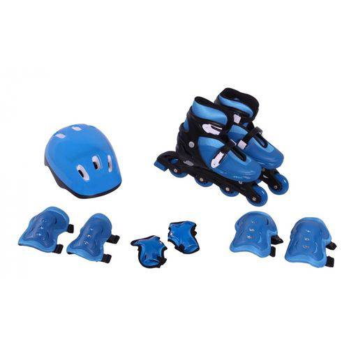 Kit Rollers Radical Completo Azul P-(29-32) Bel 365100