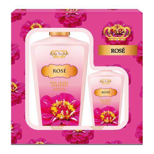 Kit Rosé Loção Corporal de Love Secret Kit (250ml + 60ml)
