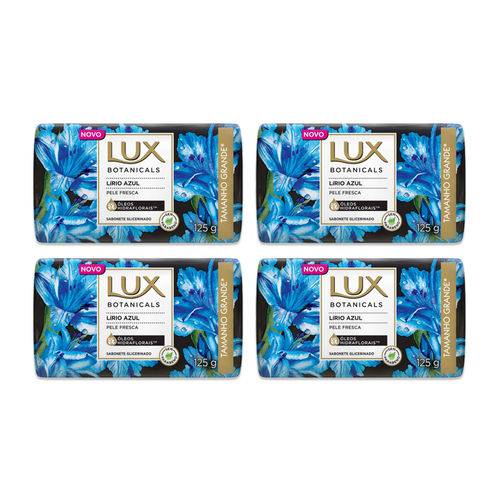 Kit Sabonete Lux Lirio Azul 125g 4 Unidades