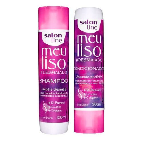 Kit Salon Line Meu Liso #Desmaiado Shampoo 300ml + Condicionador 300ml