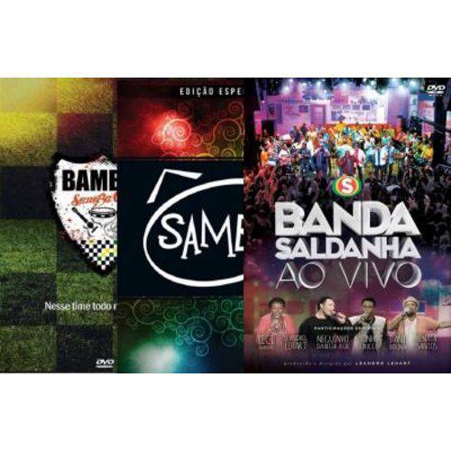 Kit Samba Banda Saldanha, Bamboa & Sambô - 3 DVDs e 1 Cd