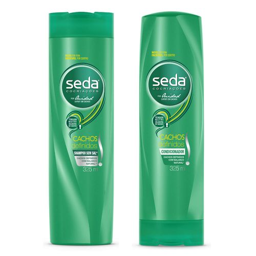 Kit Seda Cachos Definidos Shampoo 325ml + Condicionador 325ml
