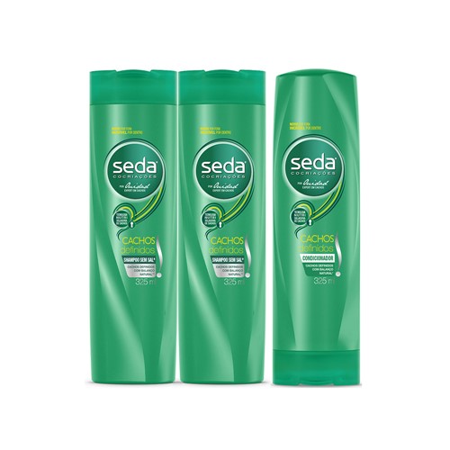 Kit Seda Cachos Definidos 2 Shampoo 325ml Grátis Condicionador 325ml