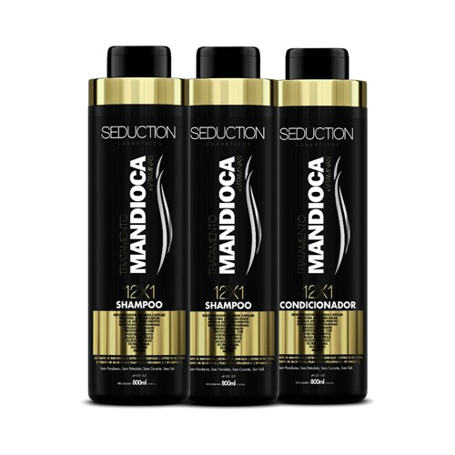 Kit Seduction Mandioca 2 Shampoo 800ml + Condicionador 800ml